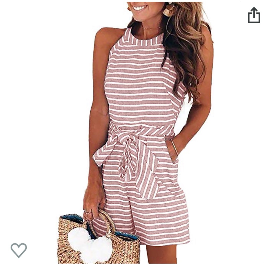 Striped romper